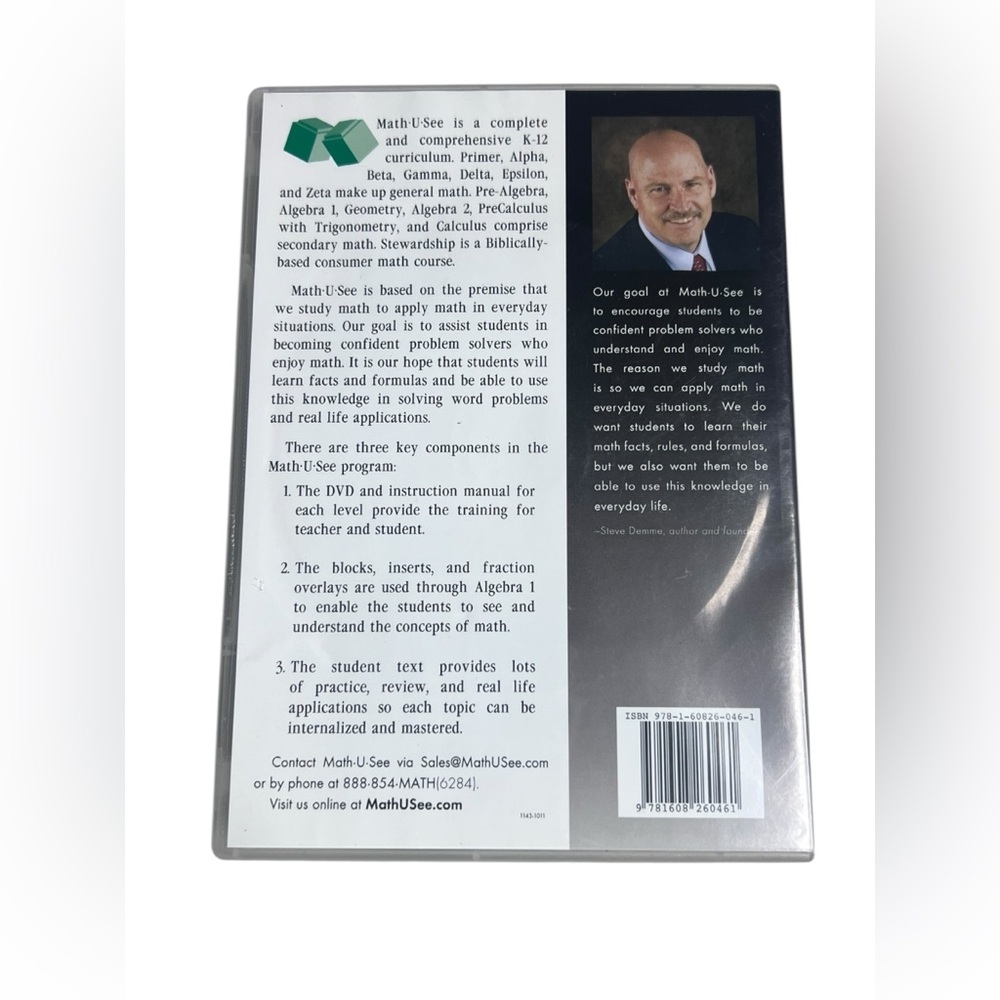 Pre-Calculus with Trigonometry by Math-U-See DVD 2009 30 Lessons Like New - Picture 6 of 8